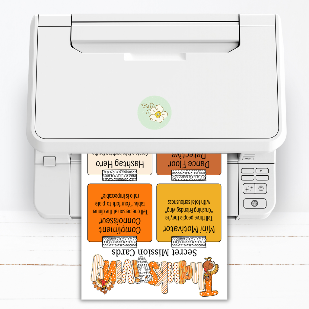 Thanksgiving Secret Mission Game | 52 Printable Spy Missions