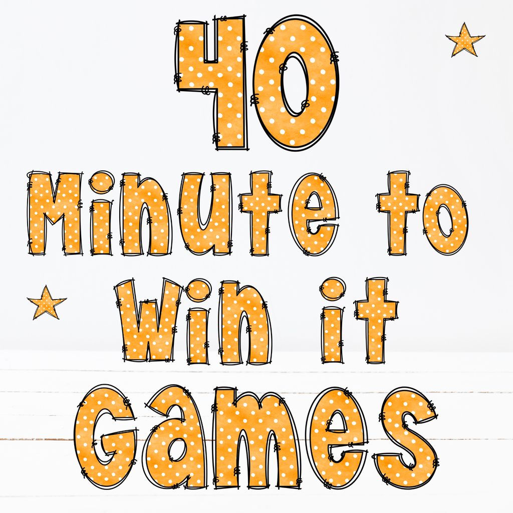 Thanksgiving Minute to Win It Games | 40 Printable Party Games