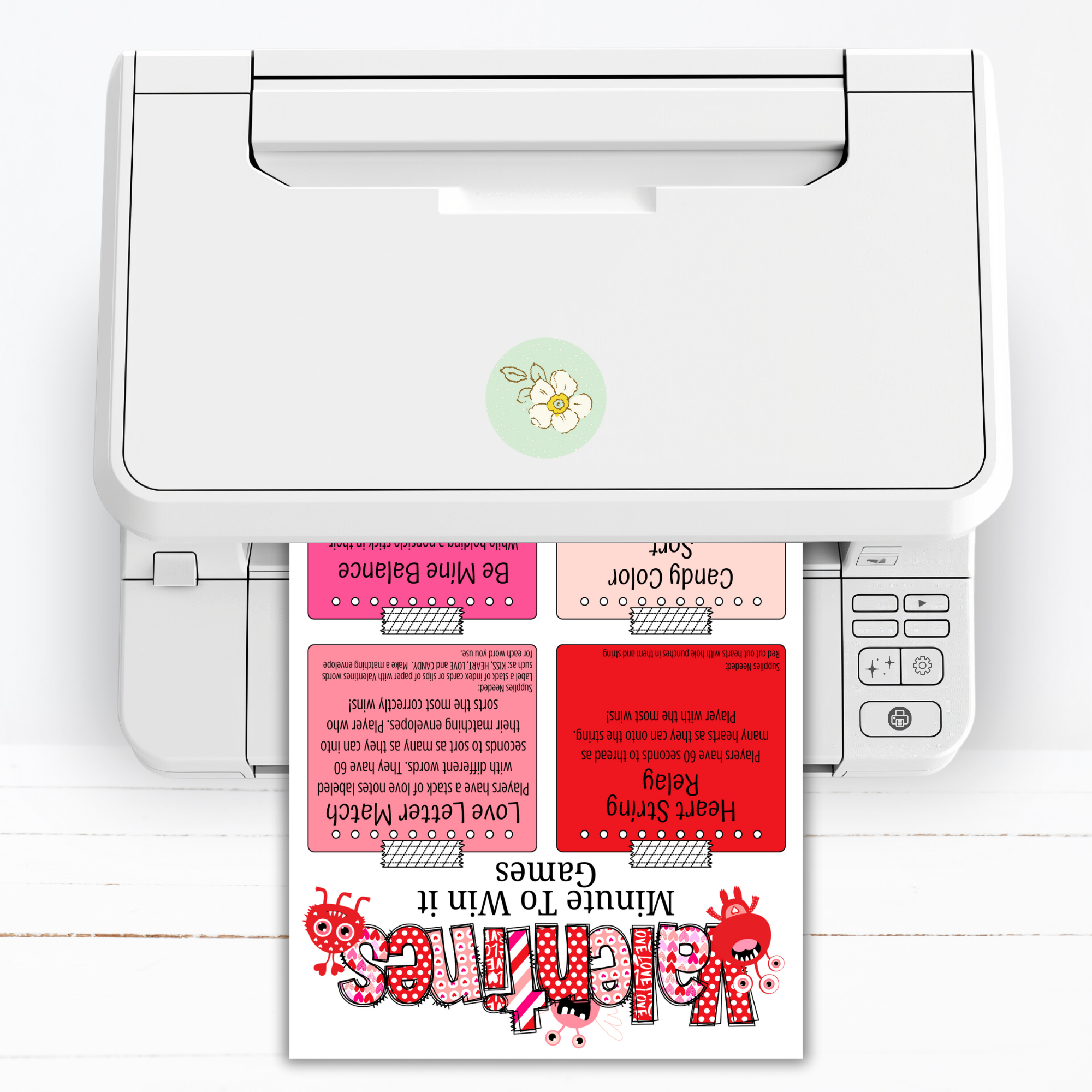 Valentine Minute to Win It Games | Fun Printable Valentine Party Games for Kids, Teens & Adults | Classroom, Family, Office Party Activities